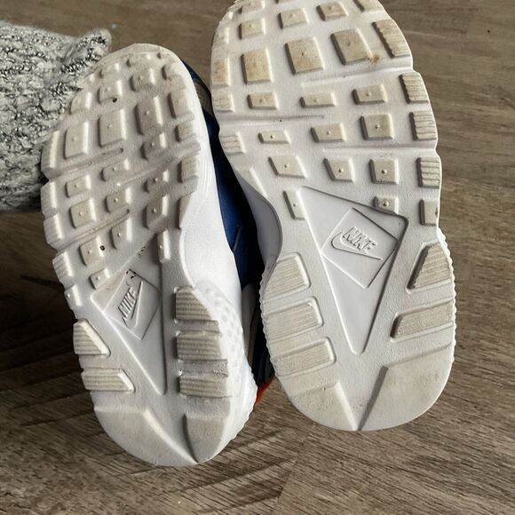 Nike Hurache Run Toddler 7C White/Blue/Purple 74950-111 - Picture 8 of 8